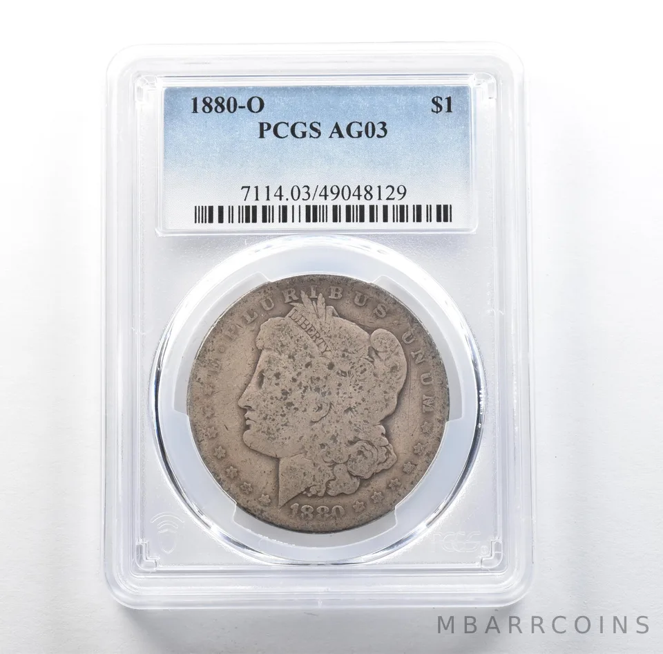 1880-O Morgan Silver Dollar AG03 PCGS Lowball