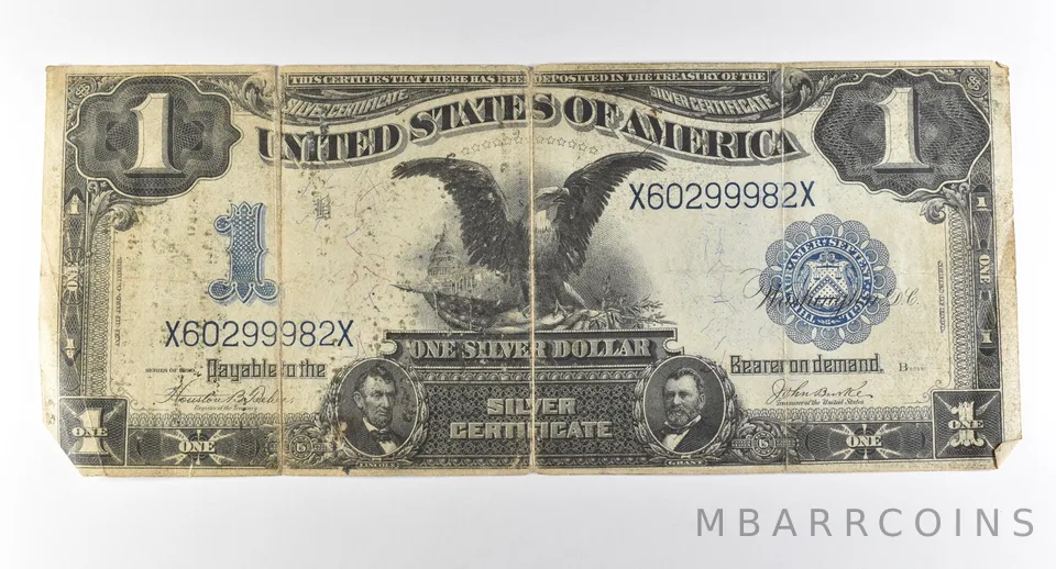 1899 $1 Silver Certificate Large Note Blue Seal *2870