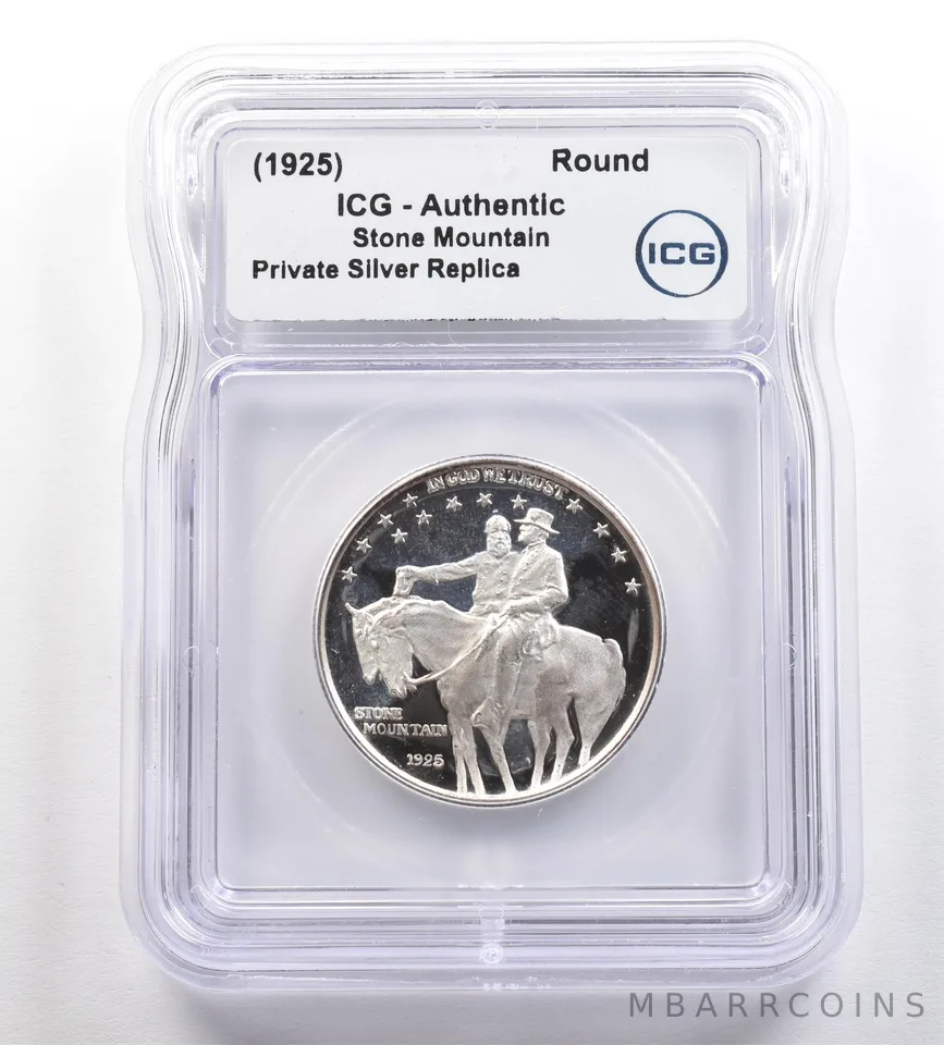 (1925) Stone Mountain Commemorative Gallery Silver Half Dollar ICG *4242