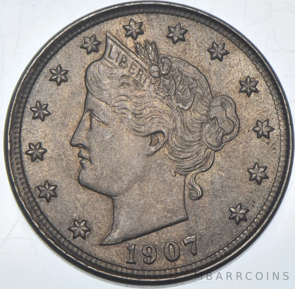 1907 Liberty V Nickel a9340