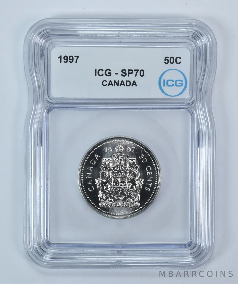 1997 Canada 50 Cents SP70 ICG
