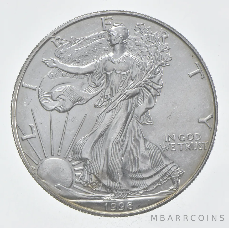 Rarest 1996 American Silver Eagle - Key Date - Rare LOW MINTAGE *372