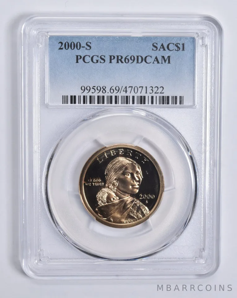 2000-S Sacagawea $1 PR69 DCAM PCGS Blue Lbl