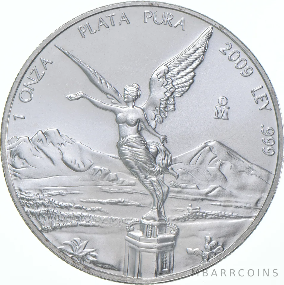 2009 Mo Mexico 1 Onza Silver Libertad