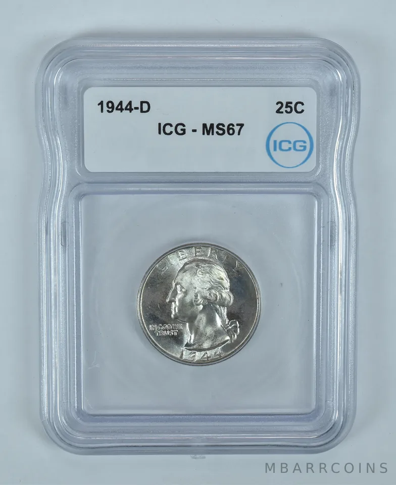 1944-D Washington Quarter MS67 ICG