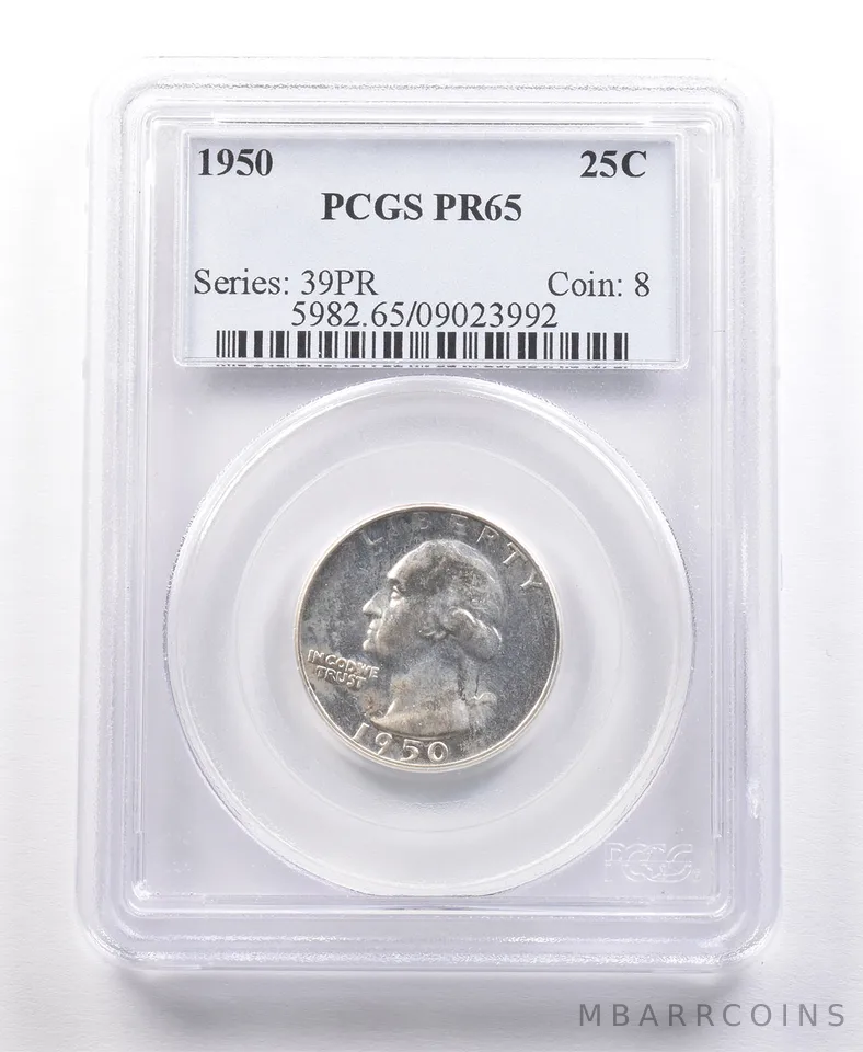 1950 Washington Quarter PR65 PCGS *2158