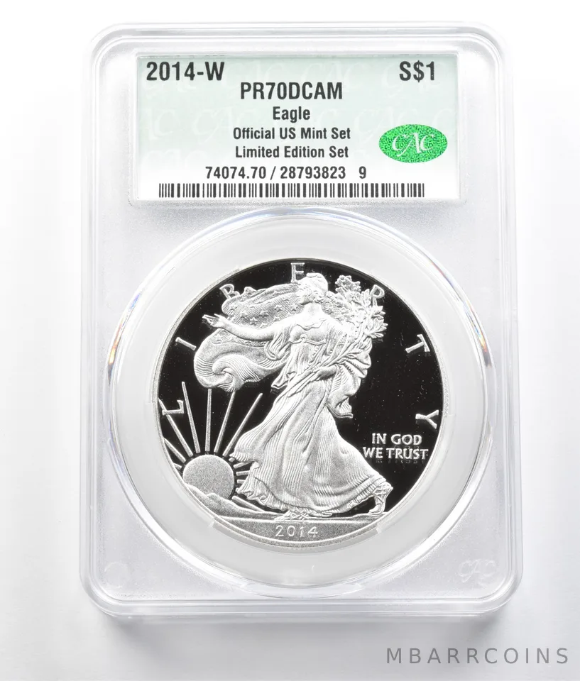 2014-W American Silver Eagle Limited Edition Set PR70 DCAM CAC CACG