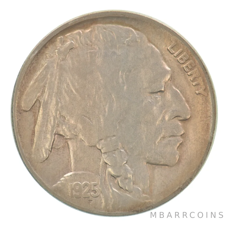 1925 Indian Head Buffalo Nickel Beautiful Tone *4156