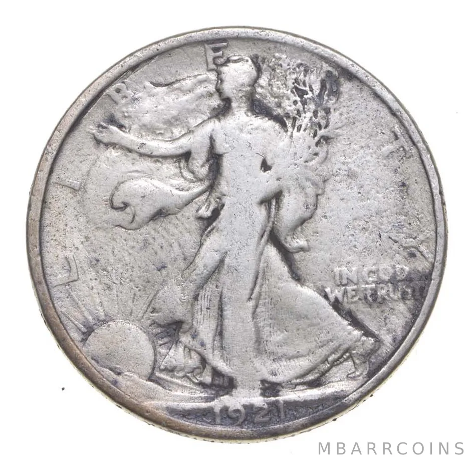 1921 Walking Liberty Half Dollar a5062