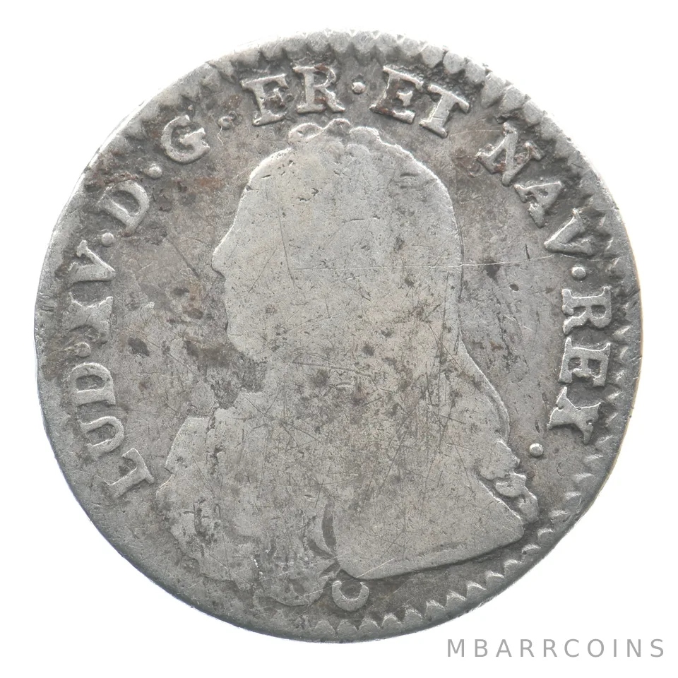 1727 E France 1/10 Ecu Louis XV *6471