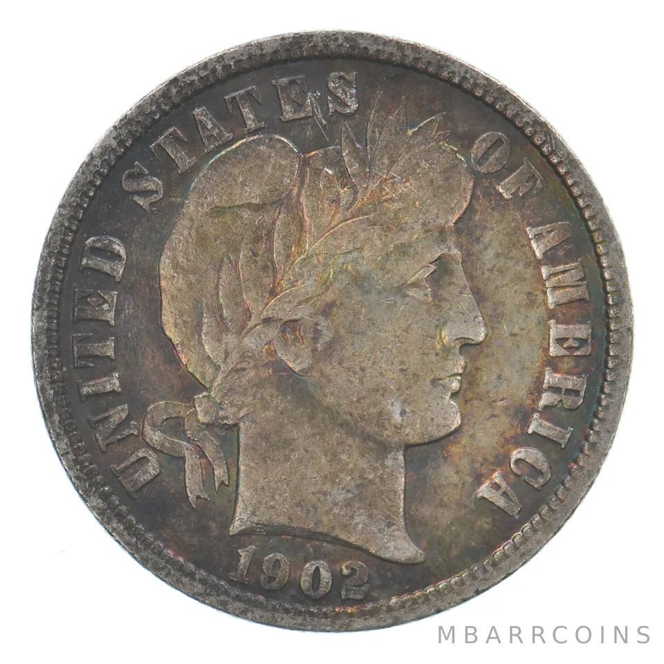 1902 Barber Dime Beautiful Tone *9531