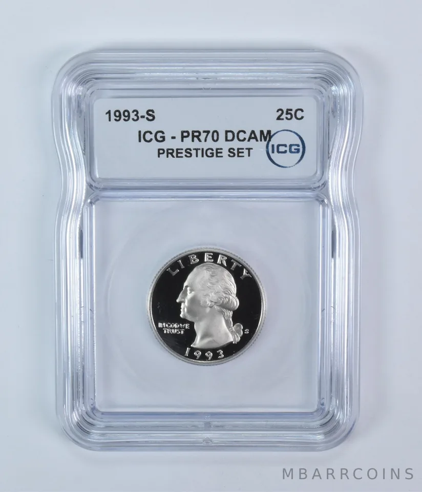 1993-S Washington Quarter Prestige Set PR70 DCAM ICG