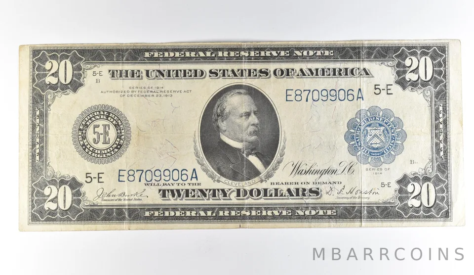1914 $20 Richmond VA FRN Large Note Blue Seal *1655