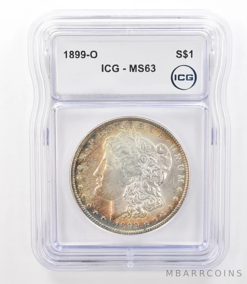 1899-O Morgan Silver Dollar MS63 ICG Beautiful Tone *3172