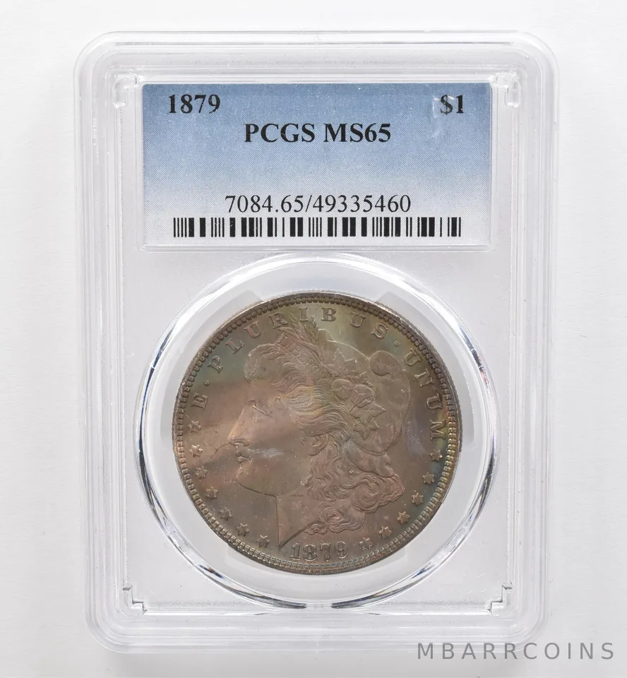 1879 Morgan Silver Dollar MS65 PCGS Beautiful Tone *9560