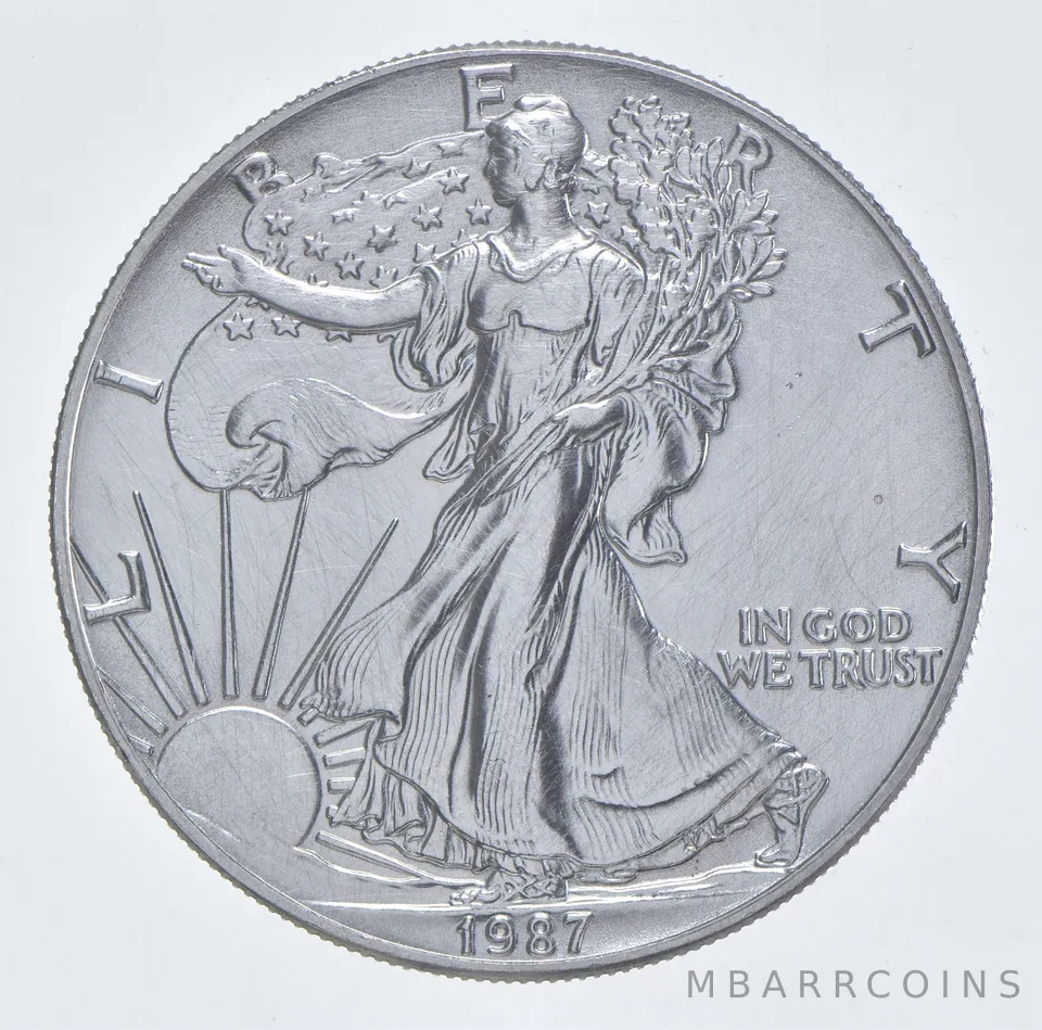 Better Date 1987 American Silver Eagle 1 Troy Oz .999 Fine Silver *152
