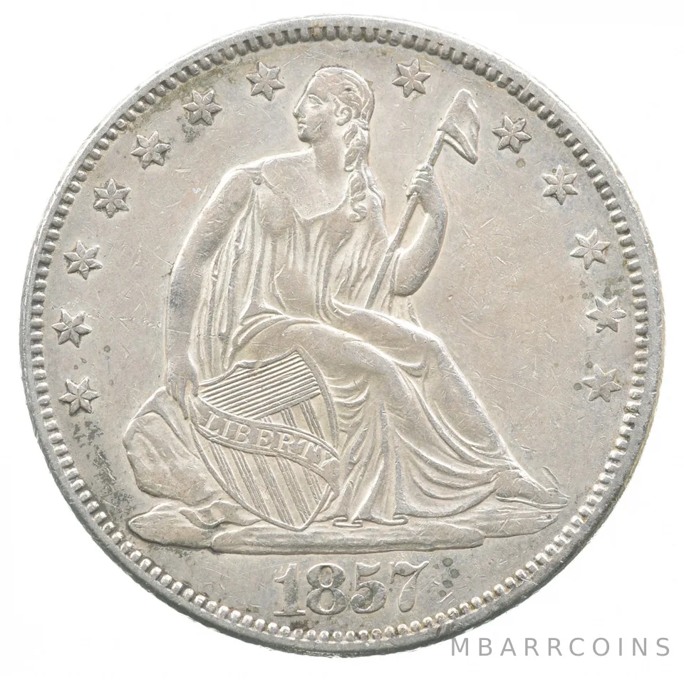 1857 Seated Liberty Half Dollar *8901