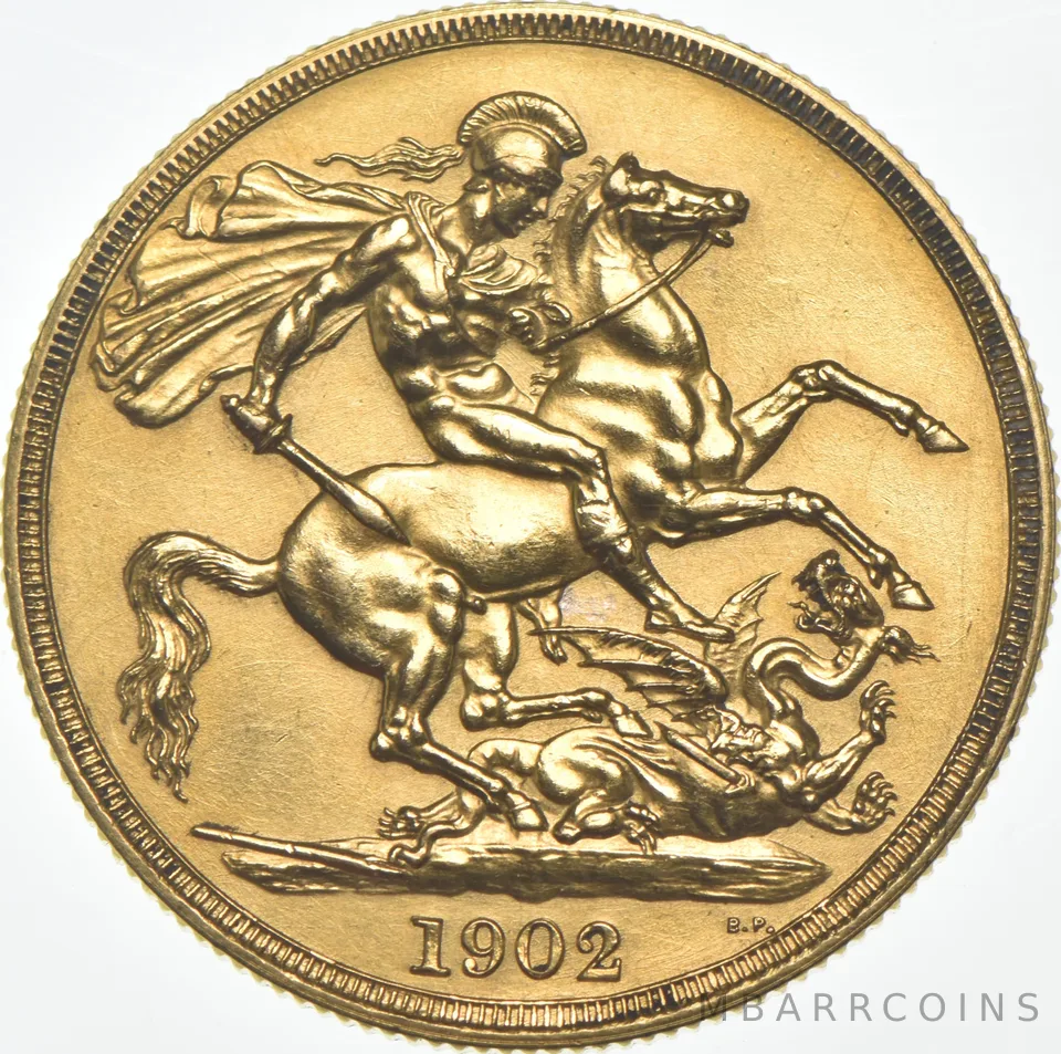 1902 United Kingdom 2 Pounds .471 AGW *7871
