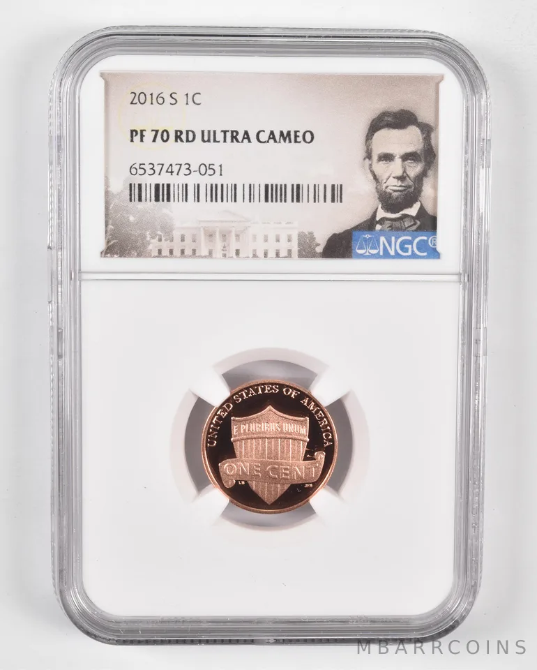 2016-S PF70 RD UCam Lincoln Cent Union Shield NGC Special Lbl