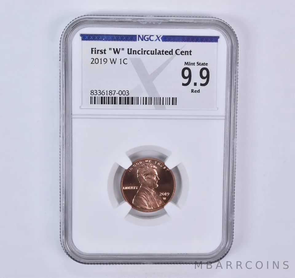 2019-W Lincoln Shield Cent Mint State 9.9 RD NGC X NGCX