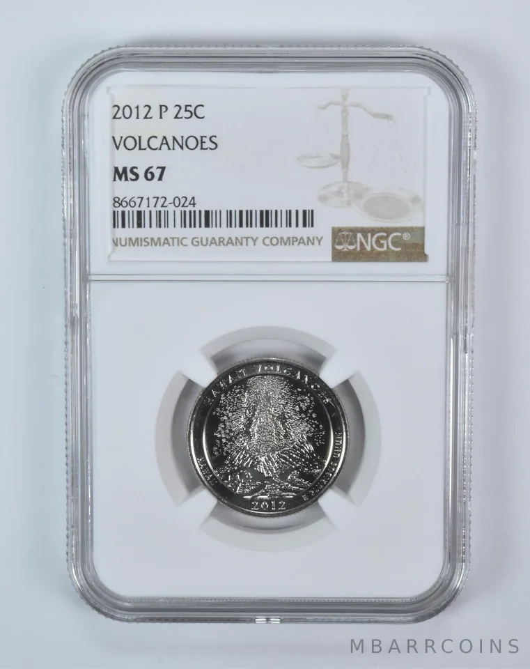 2012-P Washington Quarter ATB Volcanoes MS67 NGC