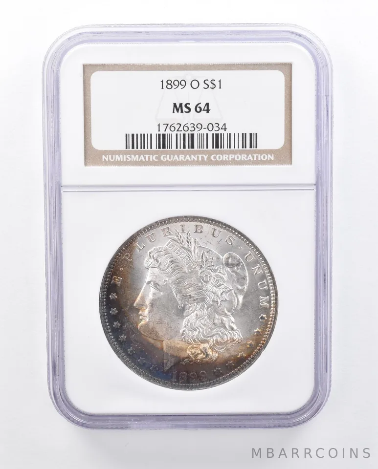 1899-O Morgan Silver Dollar MS64 NGC Peripheral Tone *3382