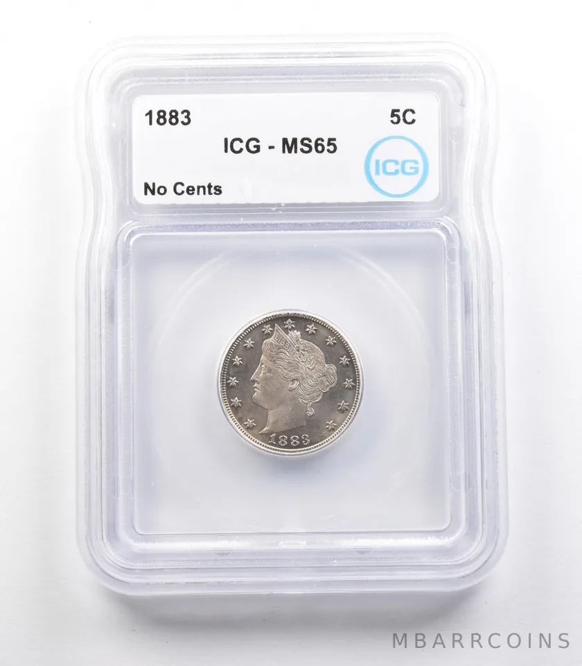 1883 Liberty V Nickel No Cents MS65 ICG *2388