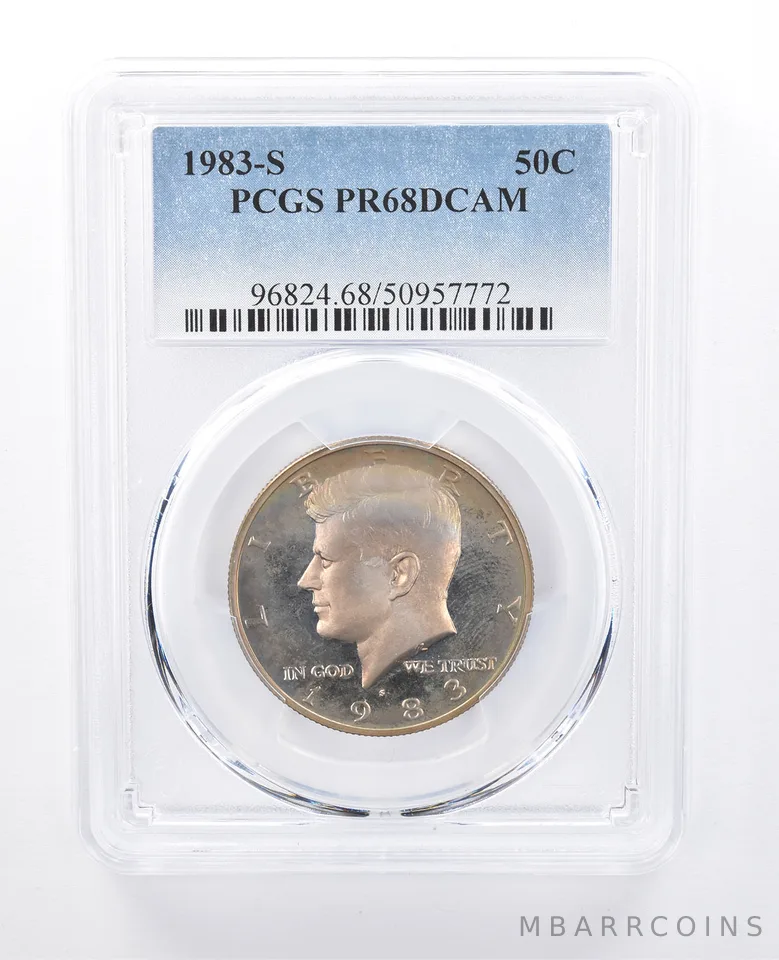 1983-S Kennedy Half Dollar PR68 DCAM PCGS Beautiful Tone *8067