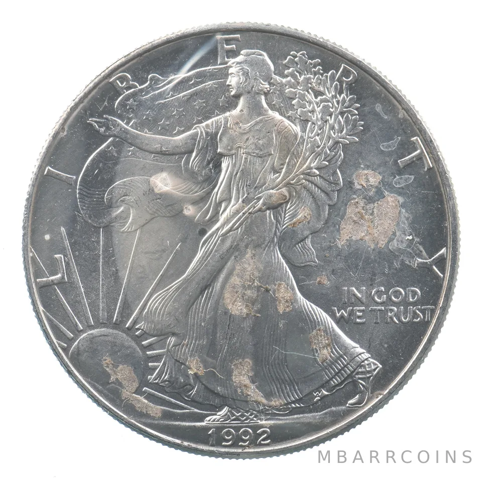 Better Date 1992 American Silver Eagle 1 Troy Oz .999 Fine Silver *696