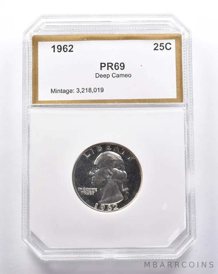 Proof 1962 Washington Quarter *3407