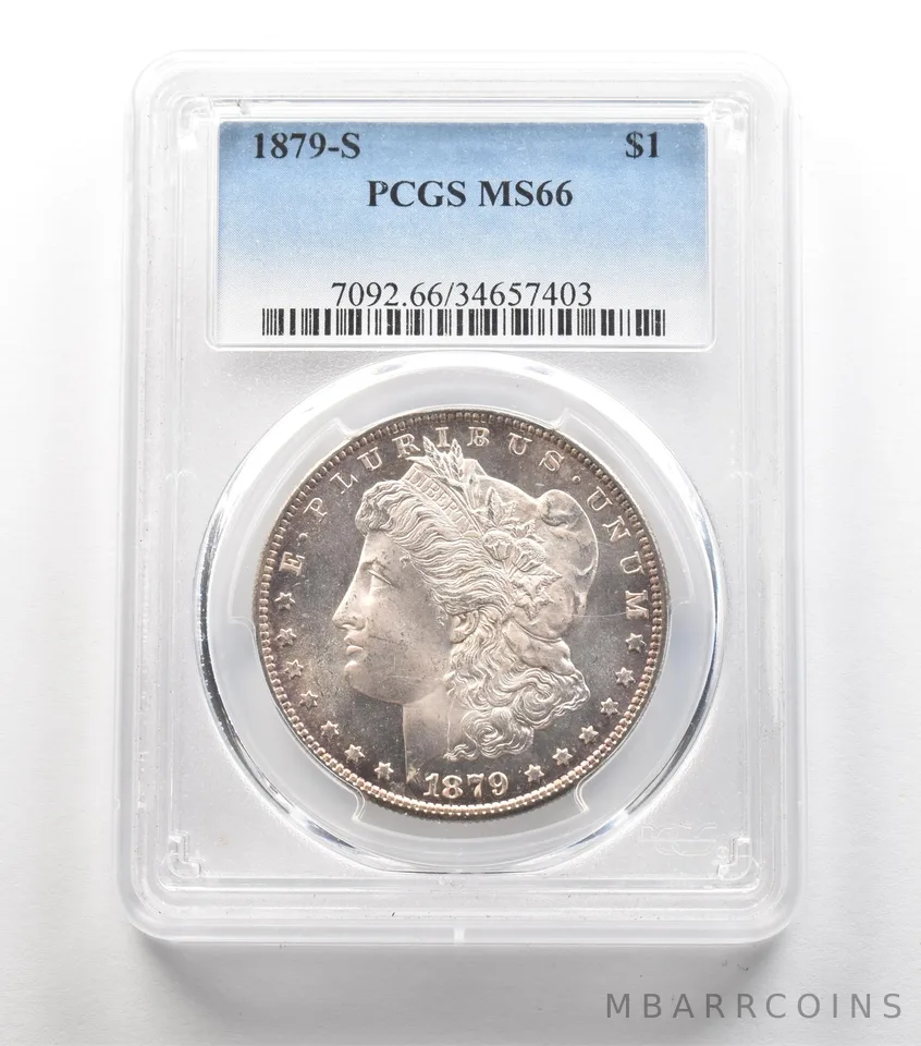 1879-S Morgan Silver Dollar MS66 PCGS a5661