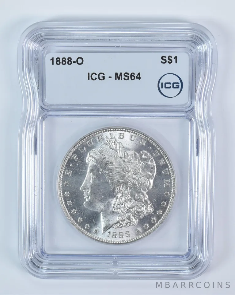 1888-O Morgan Silver Dollar MS64 ICG