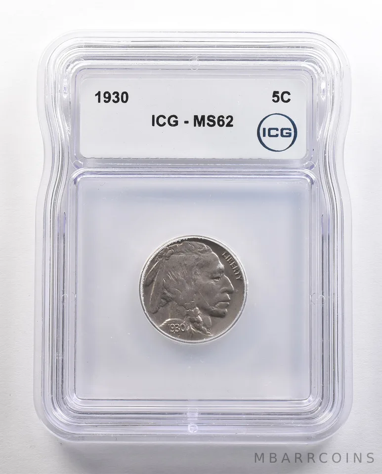 1930 Indian Head Buffalo Nickel MS62 ICG *4423