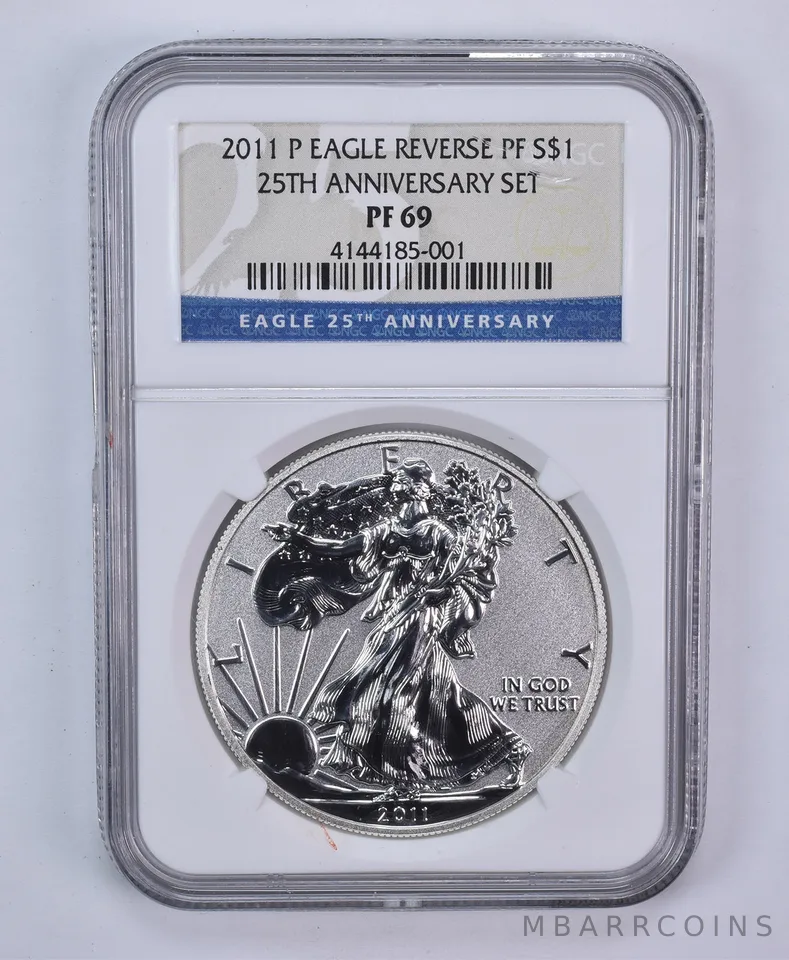 2011-P American Silver Eagle Reverse PF69 NGC