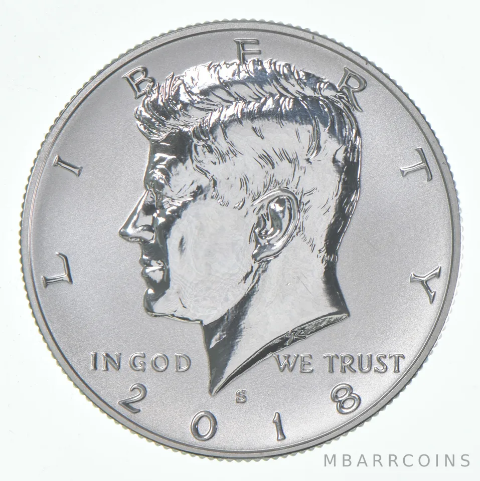 2018-S Kennedy Half Dollar REVERSE Proof 90% Silver