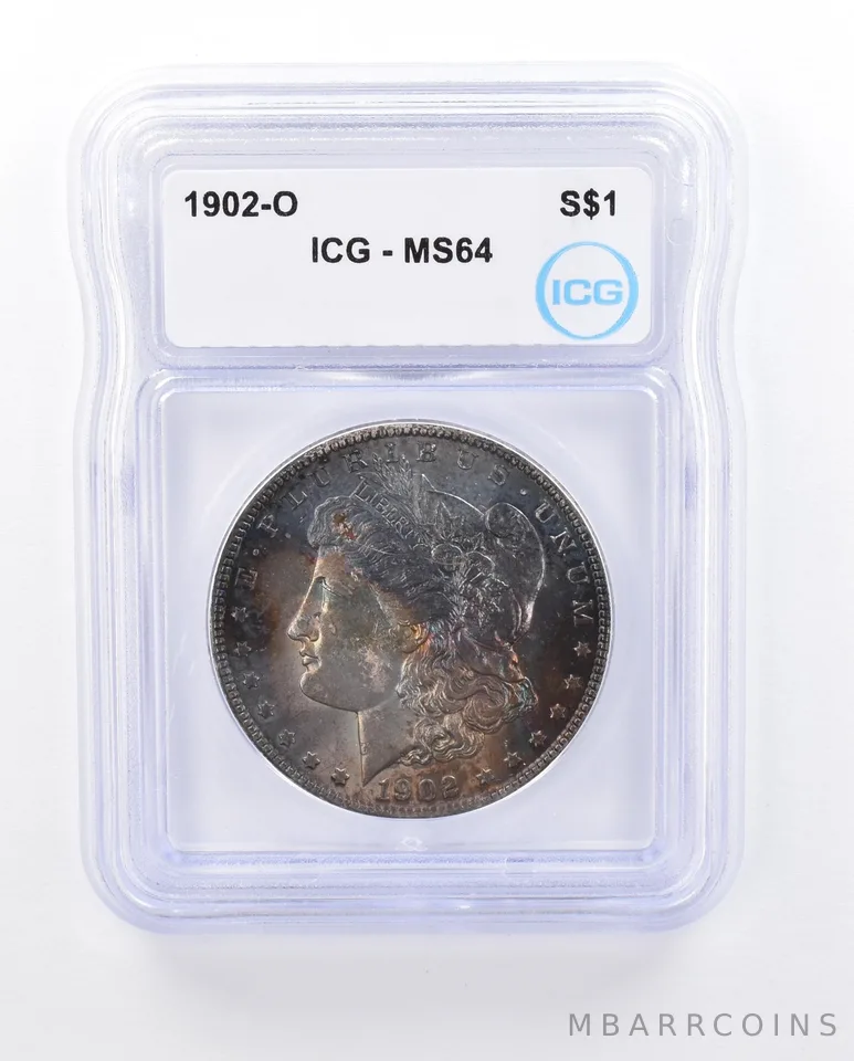 1902-O Morgan Silver Dollar MS64 ICG Beautiful Tone *3714