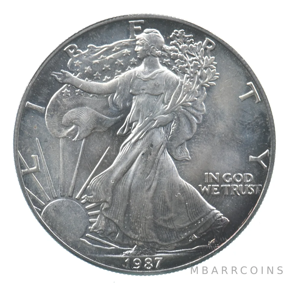 Better Date 1987 American Silver Eagle 1 Troy Oz .999 Fine Silver *614
