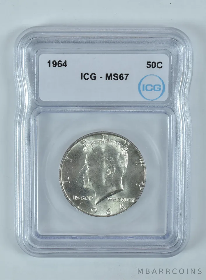 1964 Kennedy Half Dollar MS67 ICG