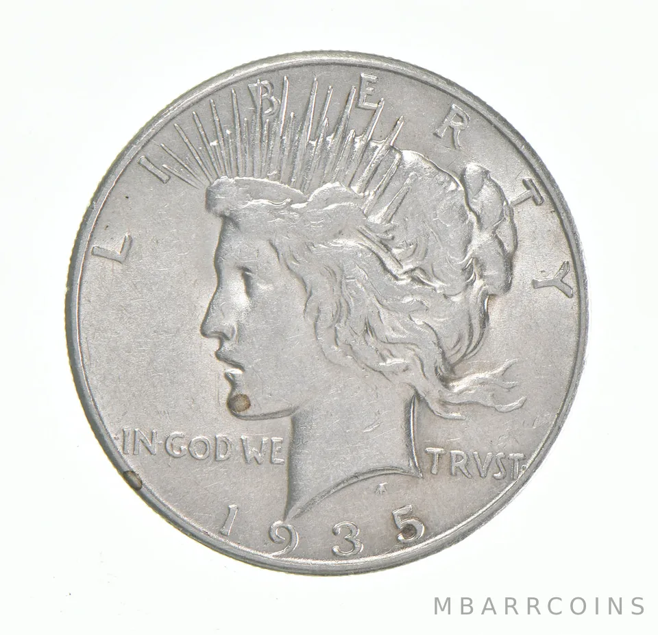 1935 Peace Silver Dollar a3248
