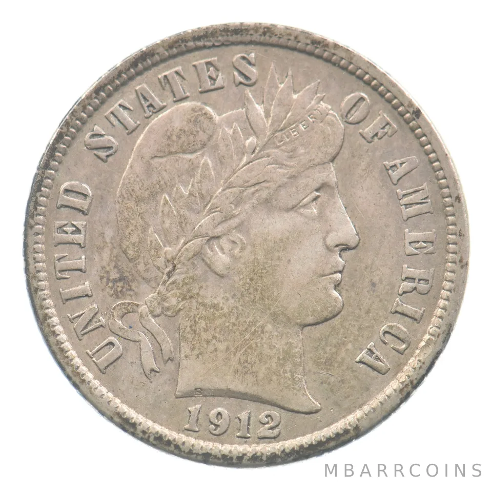 1912 Barber Dime *6113