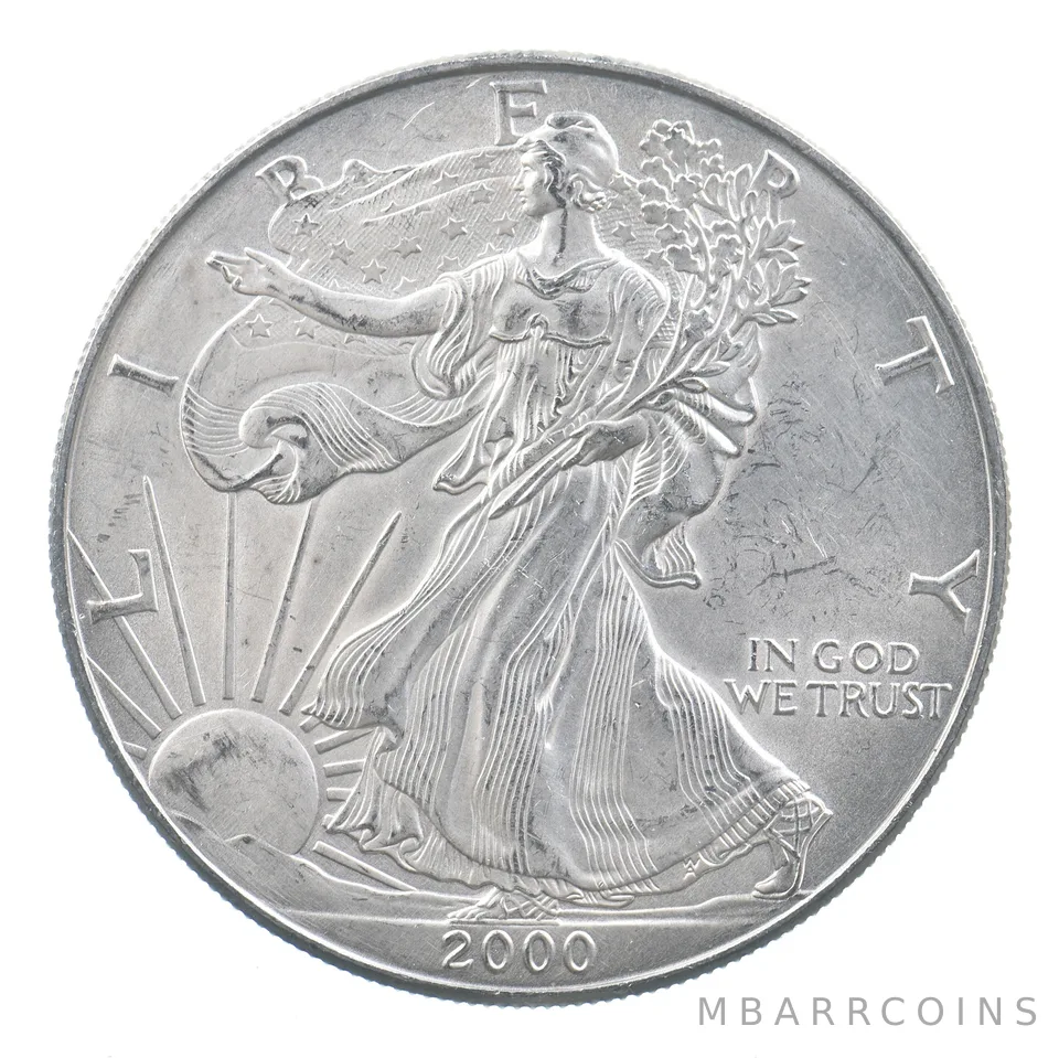 Better Date 2000 American Silver Eagle 1 Troy Oz .999 Fine Silver *874