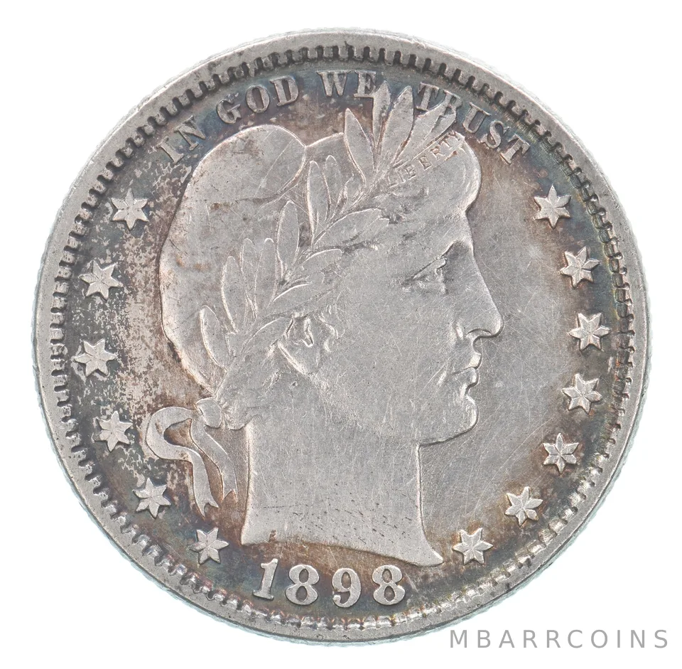 1898 Barber Quarter Beautiful Tone *8794