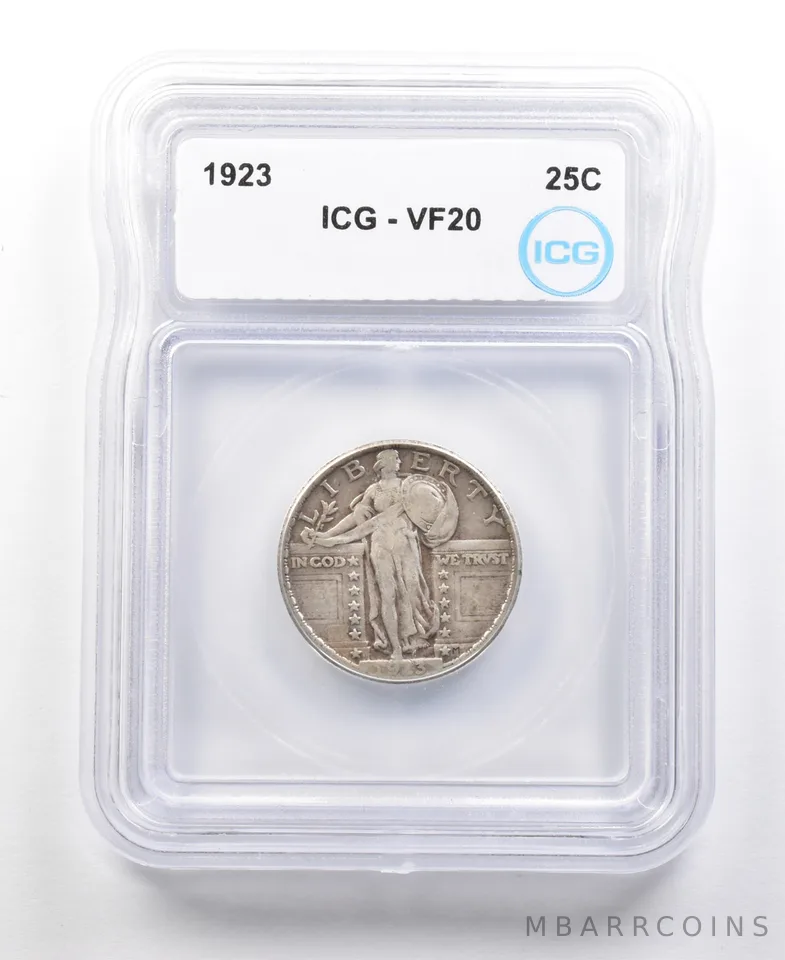 1923 Standing Liberty Quarter VF20 ICG *4449