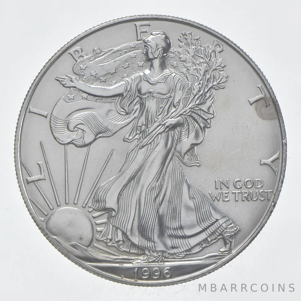 Rarest 1996 American Silver Eagle - Key Date - Rare LOW MINTAGE *399