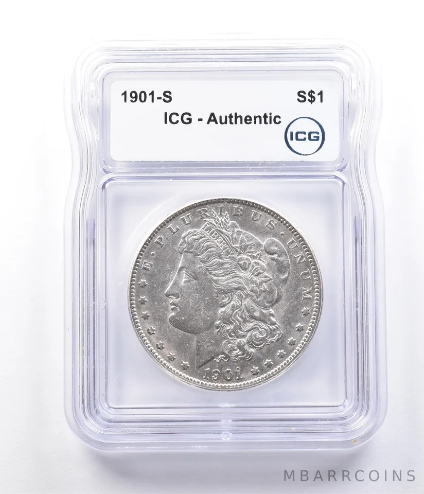 1901-S Morgan Silver Dollar Authentic ICG *2884