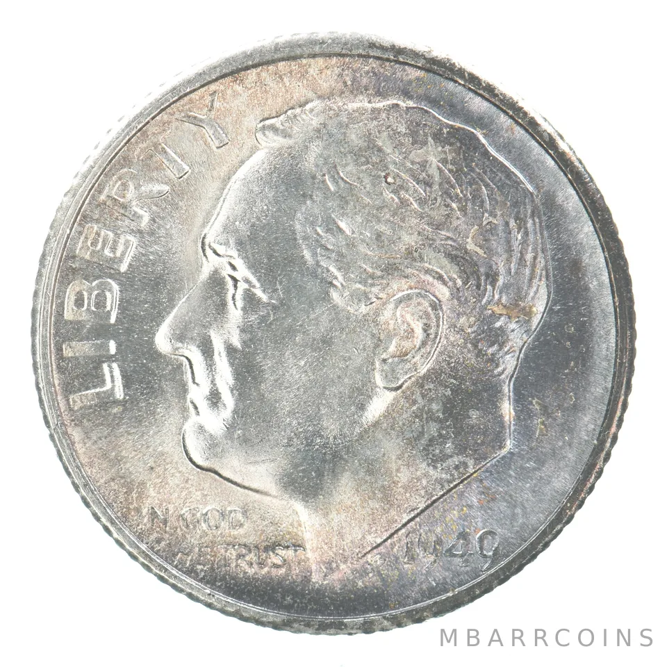 1949-S Roosevelt Dime Beautiful Tone *6236