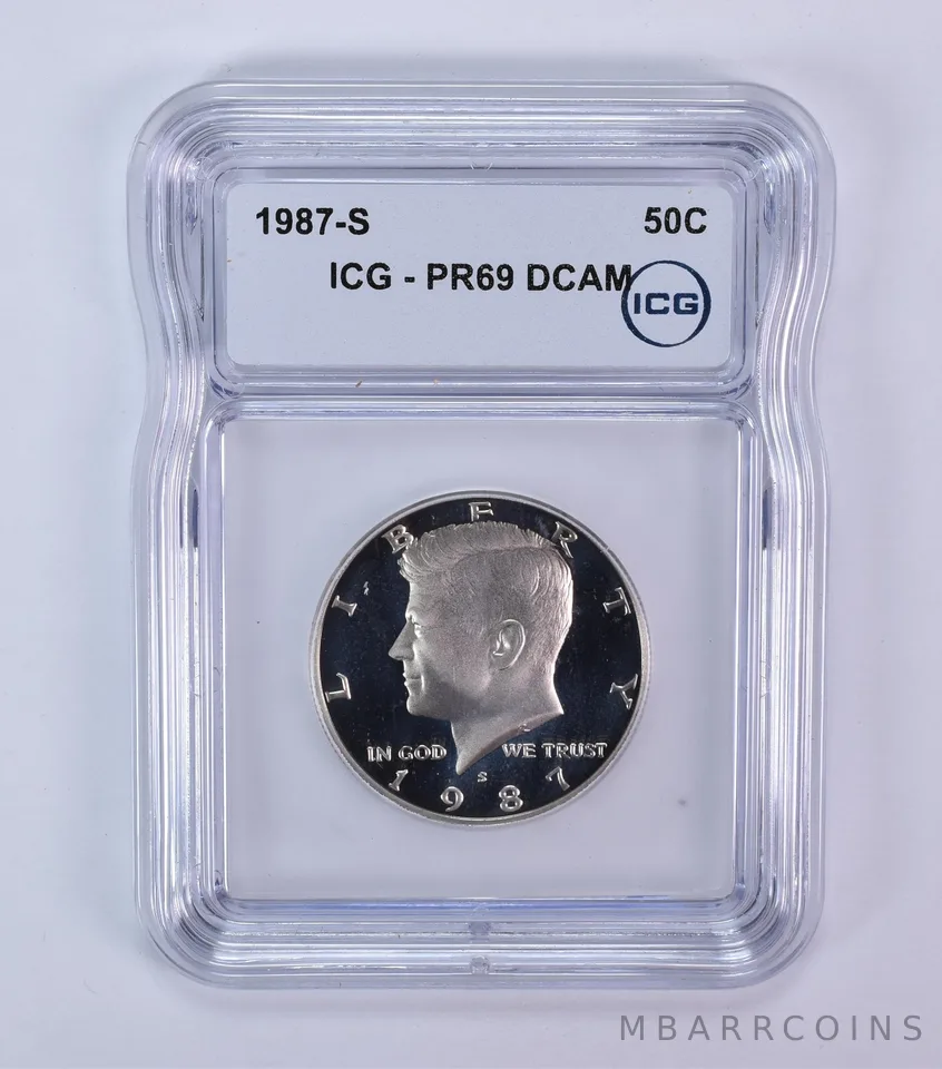 1987-S Kennedy Half Dollar PR69 DCAM ICG