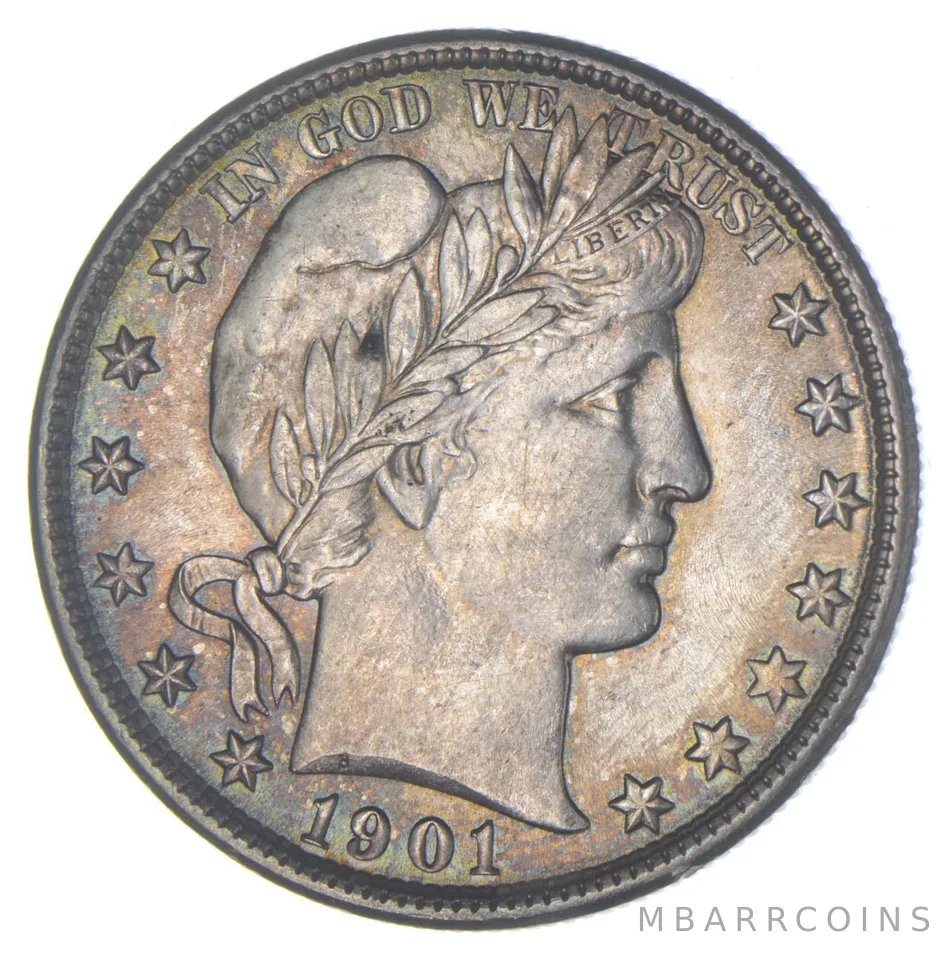 1901 Barber Half Dollar a2338