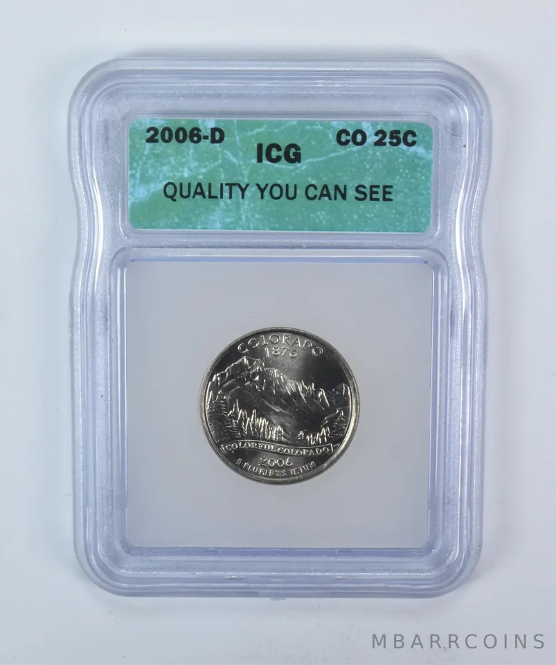 2006-D Washington State Quarter Colorado Sample ICG *5771