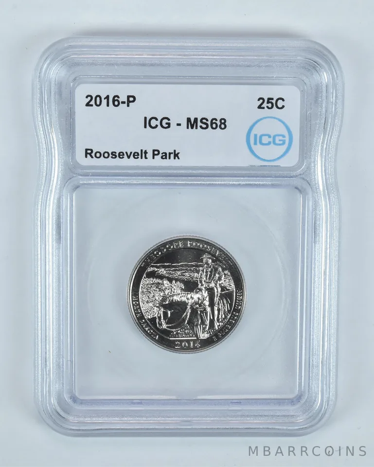 2016-P Washington Quarter ATB Roosevelt Park MS68 ICG